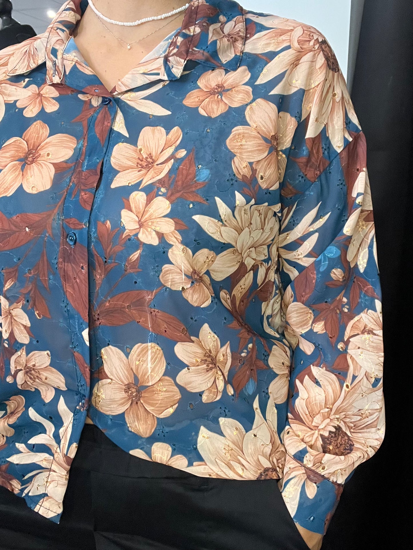 CAMICIA FIORI SANGALLO