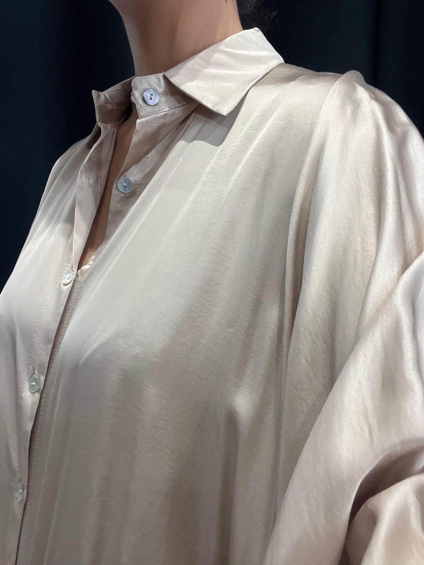 CAMICIA OVER SATIN